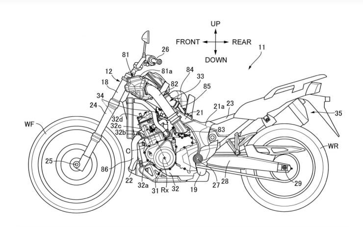 Supercharged Honda Africa Twin patent